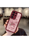 Samsung Galaxy S24 Ultra Compatible Rose Butterfly Patterned Burgundy Silicone Shockproof Case