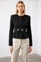 Women's Crew Neck Long Sleeve Standard Sleeve Woven Mold Coat Functional Durable Aesthetic - 5