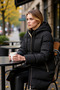 Women's Hooded Long Sleeve Standard Fit Water Repellent Coat Functional Durable Quality Comfortable - 4