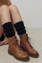 Natural Wool Leggings Corded Fabric Winter White Women's Knee Pads Thick Footless Yoga Over-The-Knee Socks - 3