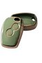 Renault Clio 3 Dacia Logan Duster Sandero Compatible Remote Key Case Cover Auto Keychain Green Gold