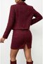 Women's Tweed Skirt and Jacket Set - 3