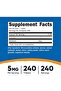 Melatonin 5mg, 240 Tablets - 5mg Per Serving, Non-GMO, Gluten Free - 2