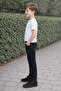 215-12-25 Boy's Black Denim Pants Classic Cut Casual Jeans Age 6/17 - 4