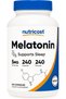 Melatonin 5mg Per Serving, 240 Capsules, Gluten-Free & GMO-Free