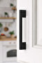 5-Piece Matte Black Handle 160 mm – Cornered Modern Furniture Cabinet Handle (Pack of 5)