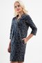 Velvet Leopard Print V-Neck Women's Dress with Pockets - 5