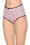 3515 Women's High Waist Bato Panties 4 Pack Patterned L - 3