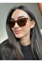 Cleopatra Leopard Print Cat Eye Slanted Sunglasses
