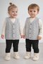New Season Soft Knitted Patterned Knitwear Unisex Baby Kids Vest (0-8 Years)