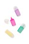 Colorful Striped Multi-Color 4-Piece Mini Marker Highlighter Pen Set
