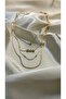 Gold 3 Row Set Star Necklace - 2