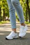 Women's Light Sole White Sports Shoes Sneaker - 3
