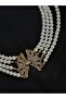 Multi-Row Pearl Necklace - 3