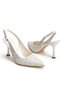 Women's Wedding Dress Pearl Special Production Evening Dress Shoes and Bag Combination - 8