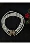 Multi-Row Pearl Necklace - 4