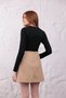 Women's High Waist Straight Cut Suede Mini Skirt - 7