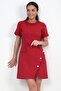 Women's Button-Detail Short-Sleeve Tasseled Chanel Short Dress