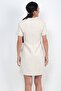 Women's Button-Detail Short-Sleeve Tasseled Chanel Short Dress - 4