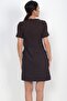 Women's Button Detailed Short Sleeve Tasseled Chanel Short Dress Slim Fit - 4