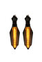 1pcs 8mm Motorcycle LED Turn Signal Lamp Sequential Flowing Flash Indicator Lights Amber Running ... - 8
