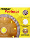 D115 mm Multipurpose Cutting Casaverde 115mm (4.5") Crcular Saw Blade Tile Cutting Blade for Porcela - 5