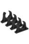 black Pack of 4 Kayak Paddle Clips Plastic Paddle Oar Holder Clips Keeper for Outdoor Kayak Canoe Ro