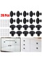 20Pcs Round Door Knobs Cabinet Handles Cupboard Drawer Kitchen Bathroom Fashion Furniture Hardwa...