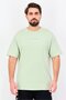 Men Crew Neck Short Sleeve Graphic Print T-Shirt, Mint Green