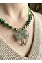 Tree of Life Green Chakil Stone Necklace - 2