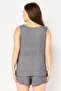 Women 3 Pieces Textured Pajamas Set, Grey - 6