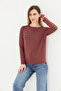 Boat Neck Long Sleeve Striped Basic Women's T-Shirt Comfortable and Stylish - 5