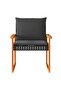 4 Piece Garden Lounge Set with Cushions Black Poly Rattan - 6