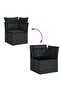 Garden Sofa Set | Black | PE rattan | Large | Modular | Garden Sofa Set - 5