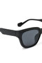 Women Square Cat Eye Sunglasses in Black - 2