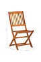 5 Piece Garden Dining Set Solid Acacia Wood - 3
