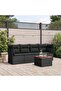 Garden Sofa Set | Black | PE rattan | Large | Modular | Garden Sofa Set