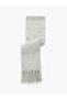 Sim Detailed Tasseled Long Scarf