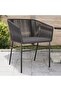 Garden Chairs 2 pcs with Cushions Black Poly Rattan