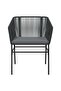 Garden Chairs 2 pcs with Cushions Black Poly Rattan - 4
