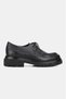 Men's Black Genuine Natural Leather Size 39-45-46 Eva Sole Lace-Up Oxford Shoes - 5