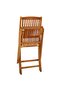 Folding Outdoor Chairs 4 pcs Solid Acacia Wood - 6