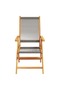 Reclining Garden Chairs 4 pcs Grey Solid Wood Acacia - 2