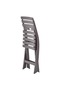 Folding Garden Chairs 2 pcs Plastic Mocha - 6