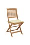 Folding Garden Chairs 6 pcs with Cushions Solid Acacia Wood - 2