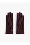 Suede Look Belted Gloves - 2