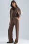 Modal Textured Zippered Sweatshirt & Ribbed Pants Set Berşan Collection - 3