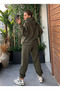 Women's 3 Thread Premium Tracksuit Set O Oversized K Hooded – Comfortable Fit for Winter