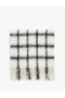 Plaid Patterned Soft Textured Tasseled Long Scarf - 2
