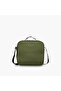 Solid Lunch Bag with Adjustable Strap and Zip Closure
